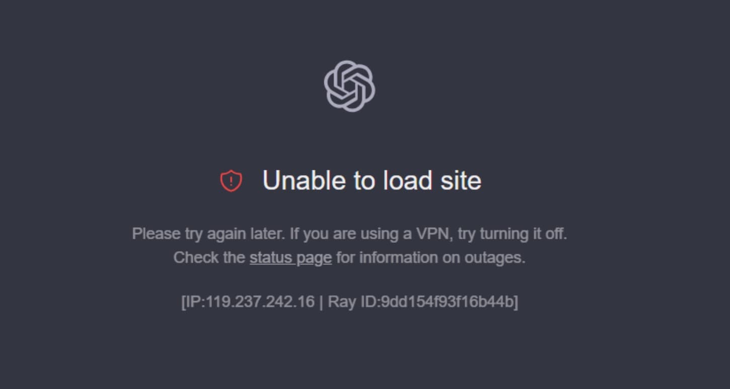 打不开 ChatGPT 官网,该怎么检查网络? 示例图 1